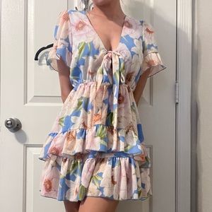 Forever 21 Peony Print Dress